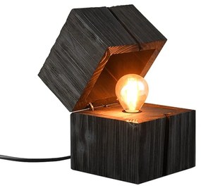 Φωτιστικό Επιτραπέζιο Treasure 514110102 12x12x16cm 1xE14 LED 2W 225lm 2700K Black Trio Lighting