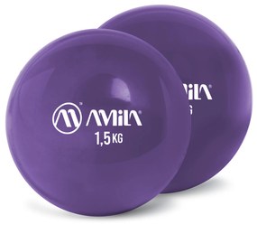 AMILA Palm Ball Two-Pack 1,5Kg Μωβ (96713)