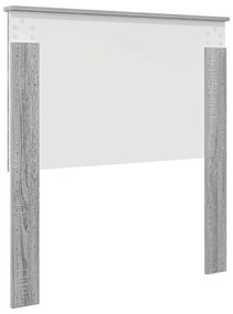 vidaXL Κεφαλάρι Γκρίζο Σονομα 75 cm Επεξεργασμένο ξύλο