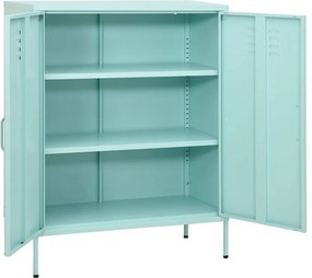 vidaXL Ντουλάπι Αποθήκευσης Χρώμα Μέντα 80 x 35 x 101,5 εκ. Ατσάλινο