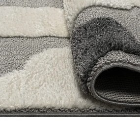 Beauty Home Χαλί Loop Art 9557 160x230 Grey White Γκρι Λευκό