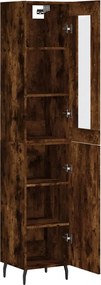 vidaXL Ντουλάπι Καπνιστή δρυς 34,5x34x180 εκ. από Επεξεργασμένο Ξύλο