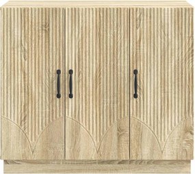 vidaXL Πλαϊνό γραφείο Sonoma Δρυς 89 x 34,5 x 77 εκ.