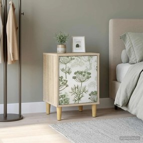 vidaXL Κομοδίνο GOTHA Sonoma Δρυς 36 x 33 x 50 εκ. Επεξεργασμένο Ξύλο