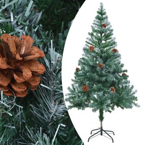 vidaXL Χριστουγεννιάτικο Δέντρο Τεχνητό Χιονισμένο+Κουκουνάρια 150 εκ.