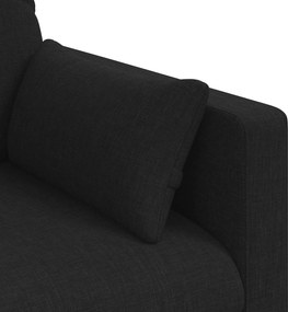 vidaXL Καναπές Μαύρο 198 x 78 x 80 εκ ύφασμα