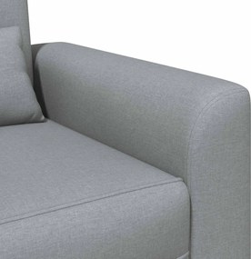 vidaXL Πολυθρόνα Ανοιχτό γκρι Ύφασμα