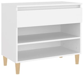 vidaXL Παπουτσοθήκη Λευκή 70 x 36 x 60 εκ. από Επεξεργασμένο Ξύλο