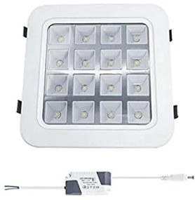 LED φωτιστικό οροφής 16W 220V - LED PANEL LIGHT SQUARE  WARM WHITE