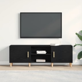 vidaXL Βάση τηλεόρασης - Μαύρη Δρυς, 150x30x50 εκ, Κατασκευασμένο από Επεξεργασμένο Ξύλο