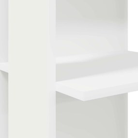 vidaXL Γωνιακό γραφείο Λευκό 140 x 113,5 x 75 εκ. Επεξεργασμένο ξύλο