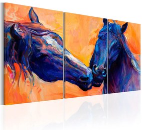 Πίνακας - Blue Horses 120x60