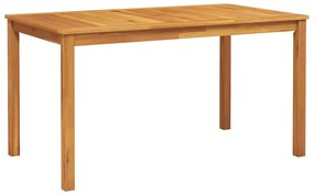 vidaXL Σέτ φαγητού για κήπο Πτυσσόμενος 7 pcs Καφέ Μασίφ ξύλο ακακίας