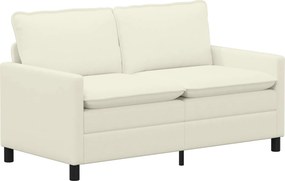 vidaXL Καναπές Κρεμ 156 x 81 x 87,5 εκ Ύφασμα