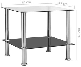 ΤΡΑΠΕΖΙ ΒΟΗΘΗΤΙΚΟ ΔΙΑΦΑΝΕΣ 45 X 50 X 45 ΕΚ. ΑΠΟ ΨΗΜΕΝΟ ΓΥΑΛΙ 249529