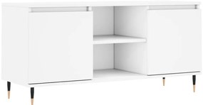 vidaXL Έπιπλο Τηλεόρασης Λευκό 104 x 35 x 50 εκ. από Επεξεργ. Ξύλο