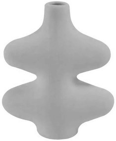 Βάζο 963DNL1186 19x5x21cm Grey Aberto Design Ceramic