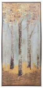 Κάδρο Trees JC238-1 373-92-050 40x3x90cm Brown-Gold Vertical Πλαστικό