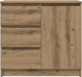 vidaXL Συρταριέρα με Συρτάρια Τεχνίτης Δρυς 71x35x65 εκ. Επεξ. Ξύλο