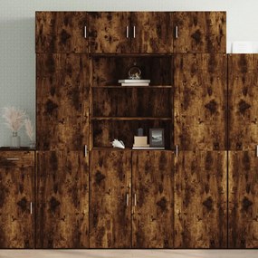 vidaXL Ντουλάπα Καπνιστή Δρυς 80x42,5x185 εκ. από Επεξεργασμένο Ξύλο