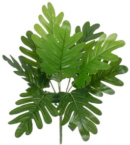 GloboStar® TREE PHILODENDRON 78299 Τεχνητό Φυτό Φιλόδεντρο - Μπουκέτο Διακοσμητικών Φυτών - Κλαδιών με Φύλλωμα Πράσινο Υ40cm