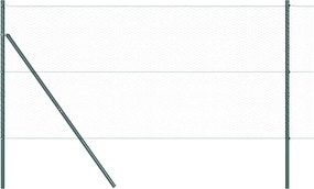 vidaXL Έξιγωνο φράχτη σταθερού εδάφους 50 x 1 m Γκρι Δίχτυ
