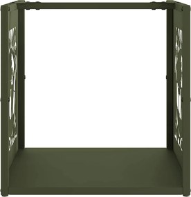 vidaXL Ράφι Καυσόξυλων 40x40x40 εκ. Χάλυβας ψυχρής έλασης