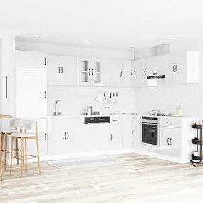 vidaXL Ντουλάπα Κουζίνας με αποθήκευση 2 pcs Λευκό 80 x 46 x 81.5 εκ