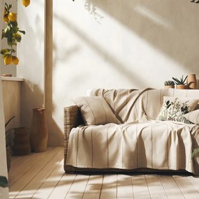Ριχτάρι Rabia 321/02 Beige-Clay Gofis Home Τριθέσιο 180x310cm 100% Βαμβάκι