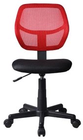 Office Chair 5156P without Arms Fylliana Black - Red 41*52*80/92 cm