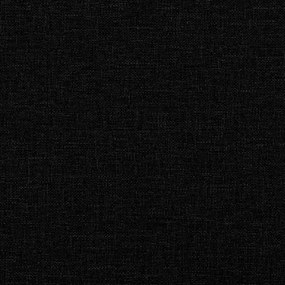 Πλαίσιο Κρεβατιού με Κεφαλάρι Μαύρο 90x200 εκ. Υφασμάτινο - Μαύρο