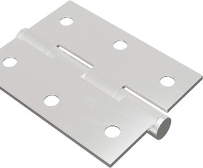 vidaXL Άξονας 12 pcs Ασημί 50 x 38 x 1,3 χλστ Ατσάλι