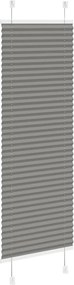 vidaXL Πλισέ περσίδα Ανθρακί 45x100 cm Πλάτος υφάσματος 44,4 cm