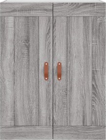 vidaXL Ντουλάπι Γκρι Sonoma 69,5 x 34 x 180 εκ. Επεξεργασμένο Ξύλο