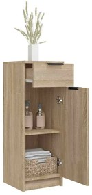 vidaXL Ντουλάπι Μπάνιου Sonoma Δρυς 32x33,5x90 εκ. Επεξεργασμένο Ξύλο