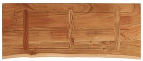 vidaXL Πάγκος Μπάνιου Ορθογώνιος 140x60x2,5 εκ. από Μασίφ Ξύλο Ακακίας