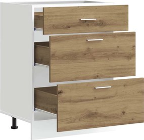 vidaXL ντουλάπι βάσης κουζίνας Lyon Δρυς τεχνίτης κατασκευασμένο ξύλο