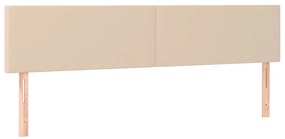 vidaXL Κρεβάτι Boxspring με Στρώμα Καπουτσίνο 200x200εκ.από Συνθ.Δέρμα