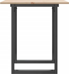 vidaXL Τραπέζι Τραπεζαρίας Πλαίσιο Ο Μασίφ Πεύκο/Ατσάλι