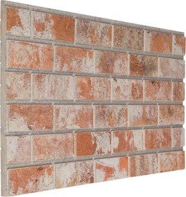 vidaXL Πάνελ τοίχου 10 pcs Πορτοκαλί 100 x 50 cm Αφρός EPS