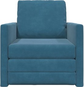vidaXL Κρεβάτι καναπές 60cm Μπλε Βελούδο
