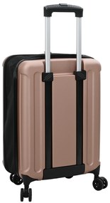 vidaXL Βαλίτσα Σκληρής Θήκης 20'' Ροζ Χρυσό 34x23x55.5 εκ. ABS
