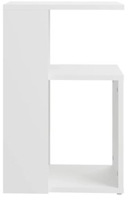 vidaXL Τραπέζι Βοηθητικό Λευκό 36 x 30 x 56 εκ. από Επεξ. Ξύλο