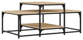 vidaXL Τραπεζάκι Σαλονιού Sonoma Δρυς 102 x 60 x 45 εκ. Επεξεργ. Ξύλο