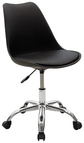 Καρέκλα γραφείου εργασίας Gaston II pakoworld PP-PU μαύρο Model: 127-000024