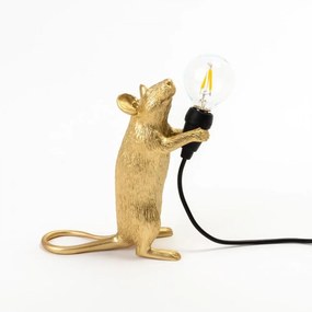 Επιτραπέζιο Φωτιστικό Mouse 15230 6x13,3x14,5cm Gold Seletti
