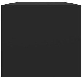 Τραπεζάκι Σαλονιού Μαύρο 102x50x45 εκ. από Επεξεργασμένο Ξύλο - Μαύρο