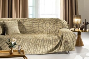 Ριχτάρι Τριθέσιος Polycotton Chenille Siren Golden 180x300εκ. Guy Laroche