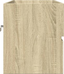 vidaXL Ντουλάπι Νιπτήρα Sonoma Δρυς 80 x 38,5 x 45 εκ. από Επεξ. Ξύλο