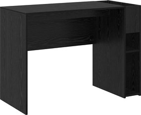 vidaXL Γραφείο Μαύρη Οξυά 109 x 50 x 78 εκ Επεξεργασμένο ξύλο